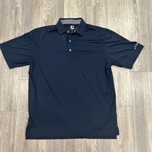 FJ FootJoy Large polo Navy- small logo on sleeve